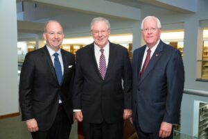 Steve Forbes speaks for the LeMieux Center event at Palm Beach Atlantic University