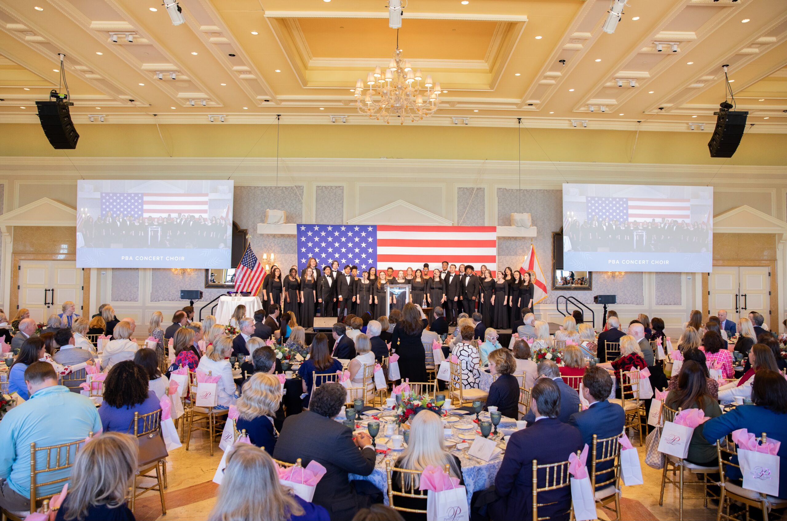 2025 Women of Distinction recipients on stage